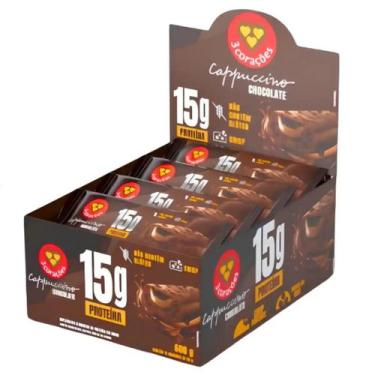 Imagem de Display barra proteína 3 corações cappuccino choco 12un 50gr