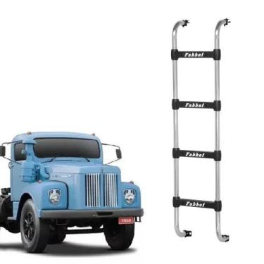 Imagem de Escada Scania L111 Cromado 4 Degraus 1325mm - Fabbof