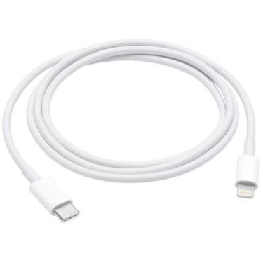 Imagem de Cabo USB-C para Lightning Apple, 1 metro, Branco, Branco