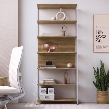 Imagem de Estante Para Escritório Home Office Industrial Idea A03 Nogal Sevilha 