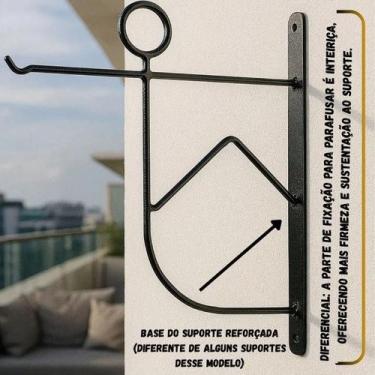 Imagem de kit 8 Suporte para Plantas  Gancho de Ferro para Vasos - AJ Ribeiro De
