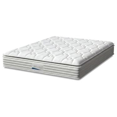 Imagem de Colchão Casal Queen Molas Ensacadas Granville Com Pillow 158x198x28cm Branco Probel
