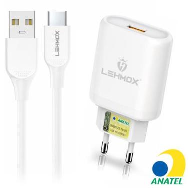 Imagem de Carregador Celular Lehmox 3.1A com Cabo Type-C 1 Metro LE-521