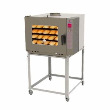 Imagem de Forno Turbo A Gás Bivolt 5 Esteiras para fazer Pães New Light Progás, 