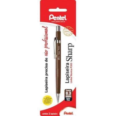 Imagem de Lapiseira Pentel Sharp 0,3 Corpo Marrom