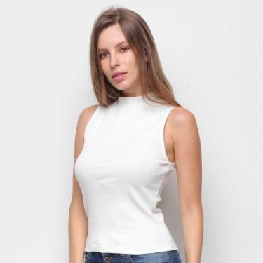Imagem de Blusa Hering Gola Alta Canelada Feminina