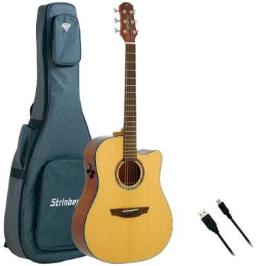 Imagem de Violão strinberg diamond folk dd3sc rt sólido c/ bag