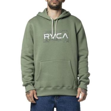 Imagem de Moletom RVCA Canguru Big Top 305G WT24 Masculino Verde, Verde, G