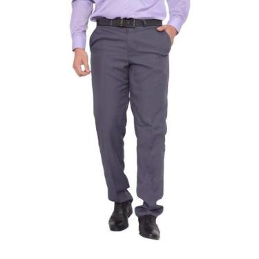 Imagem de Calça Social Slim Cinza Escuro Calça de Terno Oxford - Pthirillo, 44, 