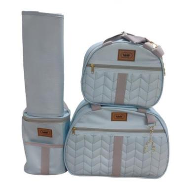Imagem de Ludy Baby Kit Bolsa Maternidade Azul Claro Liso
