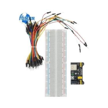 Imagem de Módulo De Alimentação Para Protoboard 3.3V 5V MB102 830 Pontos Com 65 