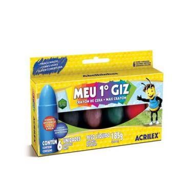 Imagem de Giz De Cera Meu Primeiro Giz 6 Cores Acrilex