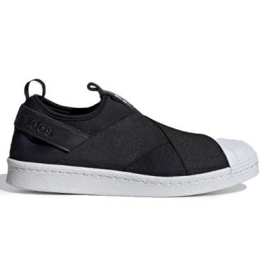 Imagem de Tênis Adidas Streettalk Slip On Preto e Branco, 37