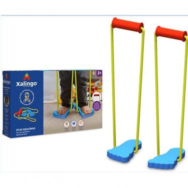 Imagem de Brinquedo Educativo Pé de Equilíbrio em Madeira Reflorestada Amarelo Xalingo Brinquedos