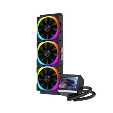 Imagem de Water Cooler Round 5 Notus Black 360mm Tela LCD 3.5"