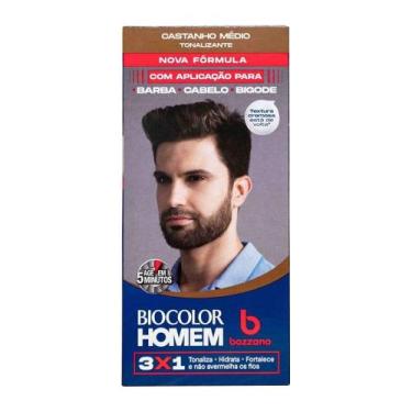Imagem de Tintura Bozzano Biocolor Homem Tonalizante de cabelo Castanho Médio