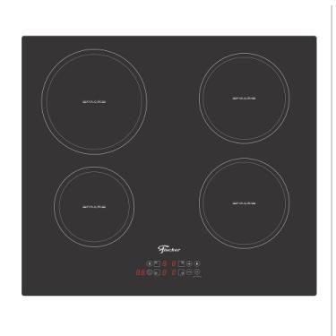 Imagem de Cooktop de Indução Fischer 4 Bocas Vitrocerâmica com Touch Screen 3324