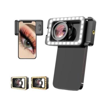 Imagem de Lente Super Macro HD 15x Com Luz LED De Preenchimento E Clipe Universa
