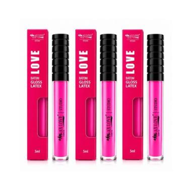Imagem de Batom gloss latex morango n/13 max love kit c/06 unidades cod.2294