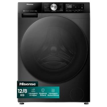 Imagem de Lava e Seca Hisense 3S 12kg / 8kg Inverter 16 Programas com Wi-Fi Pret