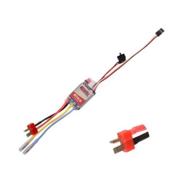 Imagem de ESC Escovado 60A 2-3S 5V/2A Para Carros RC 1/16 1/12 1/10 Com Plugue T