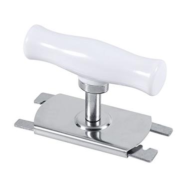 Imagem de Abridor de garrafas, abridor de garrafa de vidro de aço inoxidável, abridor de pote de refrigerante giratório manual para uso em casa, cozinha, restaurante comercial