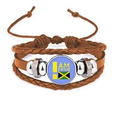 Imagem de un brand Pulseira de couro I Am from Jamaica Art Déco Fashion