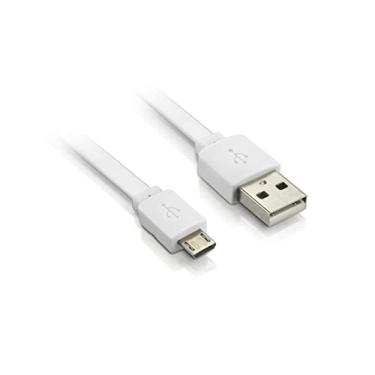 Imagem de Cabo Micro Usb 2.0 Elgin 1 metro Branco