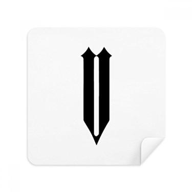 Imagem de Numerais romanos Cinco em Preto Silhueta Óculos Pano Limpador de Tela Tecido Camurça Pacote com 2