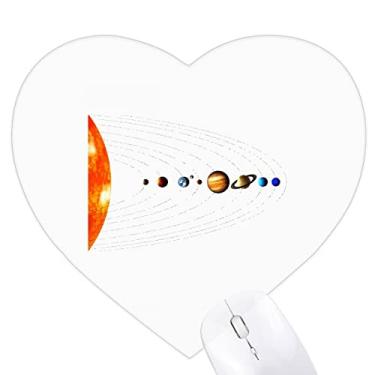 Imagem de Planetary System – Mouse pad com combinação de sol e coração, tapete de borracha para escritório