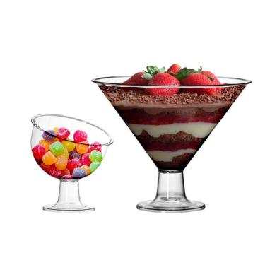 Imagem de Kit Com 1 Taça Martine Grande E 1 Taça Inclinada Pequena