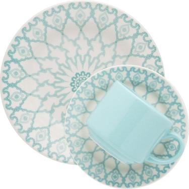 Imagem de Kit Jogo Café Lanche Oxford Donna Mandala 24 Peças