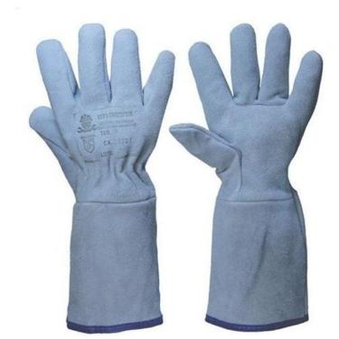 Imagem de Luva De Raspa Vaqueta Punho Cano Longo 15Cm Com Reforço