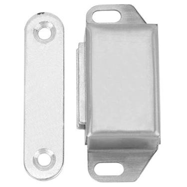 Imagem de 5 peças de ímãs de porta com ímã forte,trava magnética de porta de aço inoxidável, trava magnética de porta de guarda-roupa de armário magnético, travas de travas, ferragens de móveis, 5 peças de ímãs de porta com ímã forte