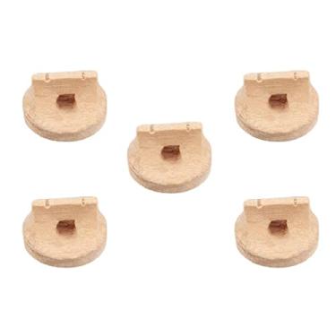 Imagem de Simhoa 5x ponte Erhu de madeira de bordo 14x14x9 mm para substituição de instrumentos de corda Erhu