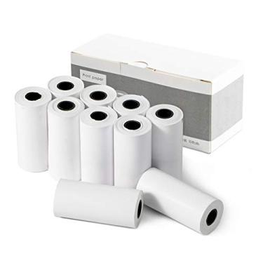 Imagem de 10 rolos de papel de impressão para crianças, refil de câmera de impressão instantânea, funciona com a câmera MINIBEAR VTech Kidizoom, papel térmico adequado para a maioria das câmeras instantâneas