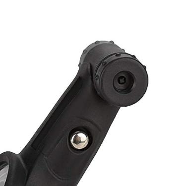 Imagem de Medidor de pressão de pneu preto, monitor de pneu de bicicleta de plástico, leve para Schrader portátil Presta