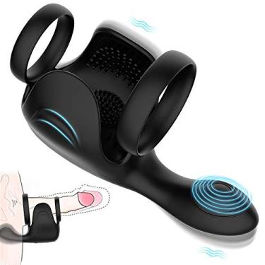 Imagem de Anel peniano em silicone recarregável com inclinação para estimulação da próstata - Sex shop
