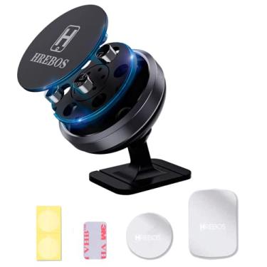 Imagem de Suporte Veicular para Celular Magnético Base Emborrachada Super Forte e Silencioso (PROMO: Preto - 2 Unidades)