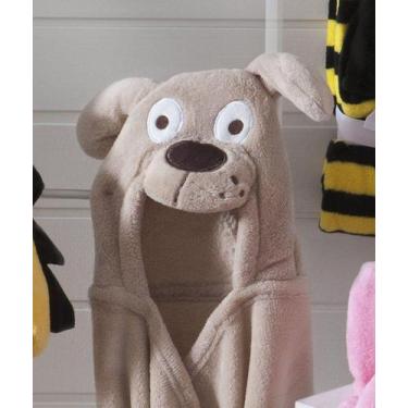 Imagem de Manta Com Capuz Baby Cachorrinho Toque Macio Cobertor Antilérgico 75X1
