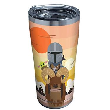Imagem de Tervis Star Wars – Copo térmico The Mandalorian Geo Pop de parede tripla, 590 ml, aço inoxidável
