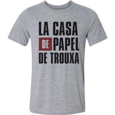 Imagem de Camiseta Camisa La Casa De Papel De Trouxa Série - Vetor Camisaria