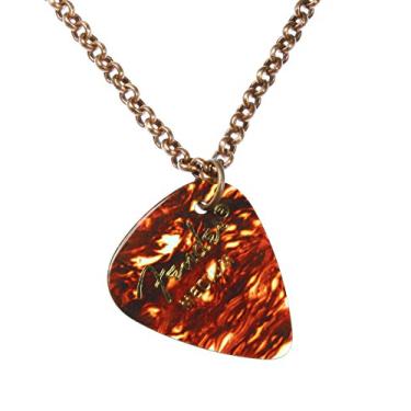 Imagem de Colar de palheta de guitarra "guitarra" genuína Fender em latão banhado a cobre, 55,88 cm