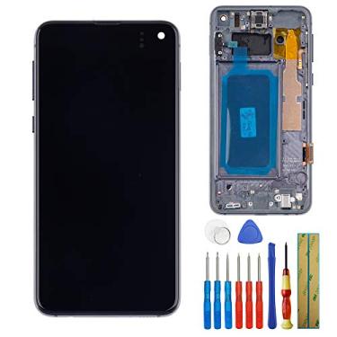 Imagem de E-yiiviil Tela super amolada compatível com Samsung Galaxy S10E -G970U -G970W Tela LCD sensível ao toque de 5,8 polegadas com ferramentas + moldura