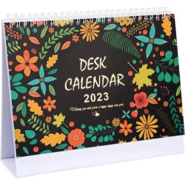Imagem de Calendário de mesa 2023, calendário mensal de mesa, calendário de flip permanente com papel grosso, calendário de calendário de papel grosso para escritório e uso doméstico (Estilo-B)