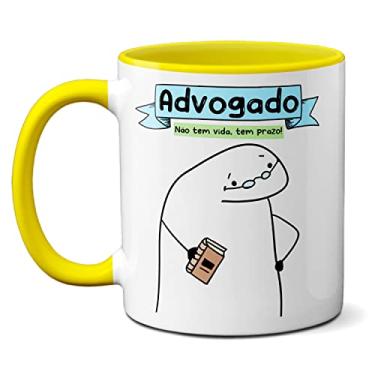 Imagem de Caneca Advogado Profissional Não Tem Vida, Tem Prazo (Amarela)