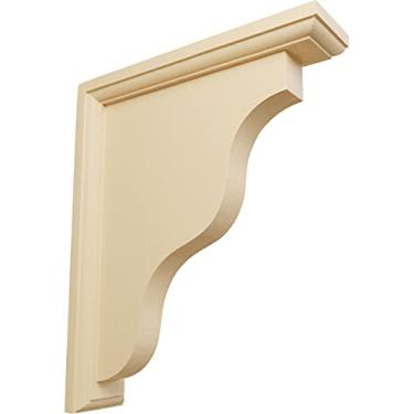 Imagem de Ekena Millwork BKT02X09X11HAMA-CASE-5 5,7 cm L x 23,8 cm P x 28,7 cm A Suporte tradicional Hamilton, bordo (pacote com 2),