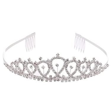 Imagem de Crown Tiara, Crown Headwear, Shiny for Wedding Girl Woman Party