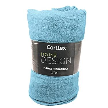 Imagem de Cobertor Microfibra Casal King Manta Coberta Corttex Home Design Antialérgico Super Macio 2,20x2,40 (Azul)
