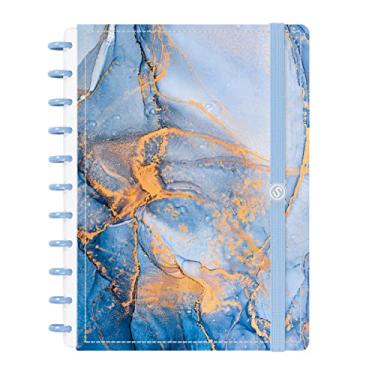 Imagem de Caderno De Disco ISCOOL Inteligente G Mármore Azul Claro